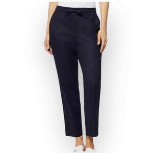 32 Degrees Ladies Stretch Linen Blend Pant in Dark Indigo, Size XS - 165XS